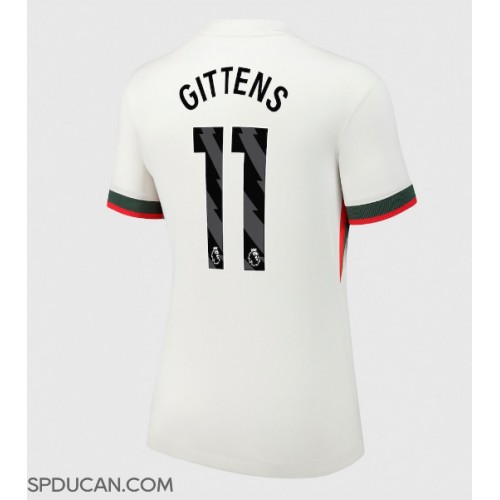 Zenski Nogometni Dres Chelsea Jamie Gittens #11 Gostujuci 2025-26 Kratak Rukav